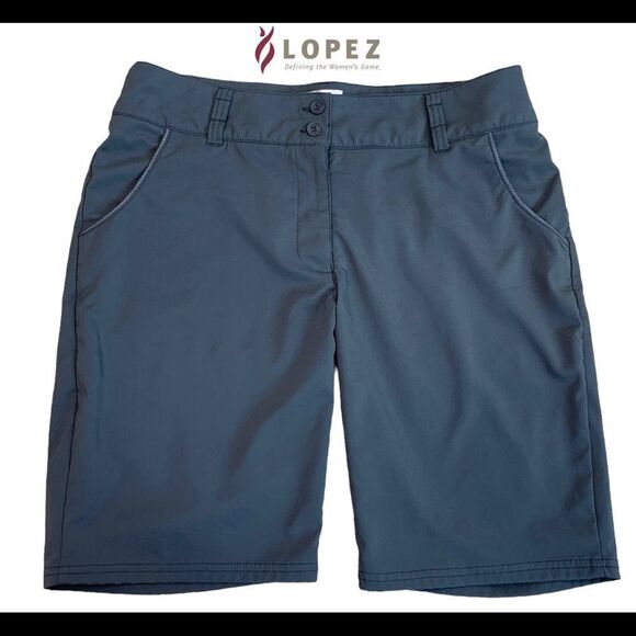 LOPEZ gray golf shorts Sz 10 NWOT - Picture 1 of 9